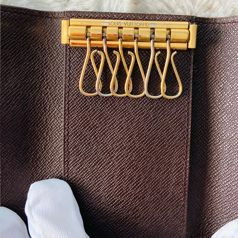 Louis Vuitton DAMIER Ebene 6 key card  ring pouch  1999 - Picture 5 of 9